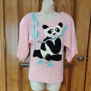 Darling Vintage Nannell Pink Panda Sweater S